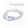 Genuine Natural Marine Blue Clear Quartz Bracelet