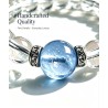 Genuine Natural Marine Blue Clear Quartz Bracelet