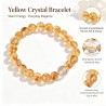 Natural Genuine Attract Wealth Yellow Clear Quartz Bracelet