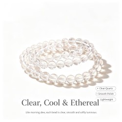 Natural Genuine Wealth Meaning Clear Quartz Bracelet