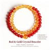 Genuine Wealth Crystal Yellow Red Clear Quartz Bracelet