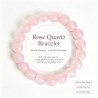 Natural Genuine Peach Blossom Pink Clear Quartz Bracelet